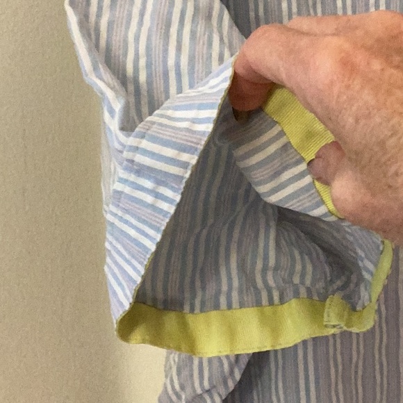 Descendant of Thieves Blue White Pink Stripes shrt slv button down sz XXL GUC - Picture 13 of 17